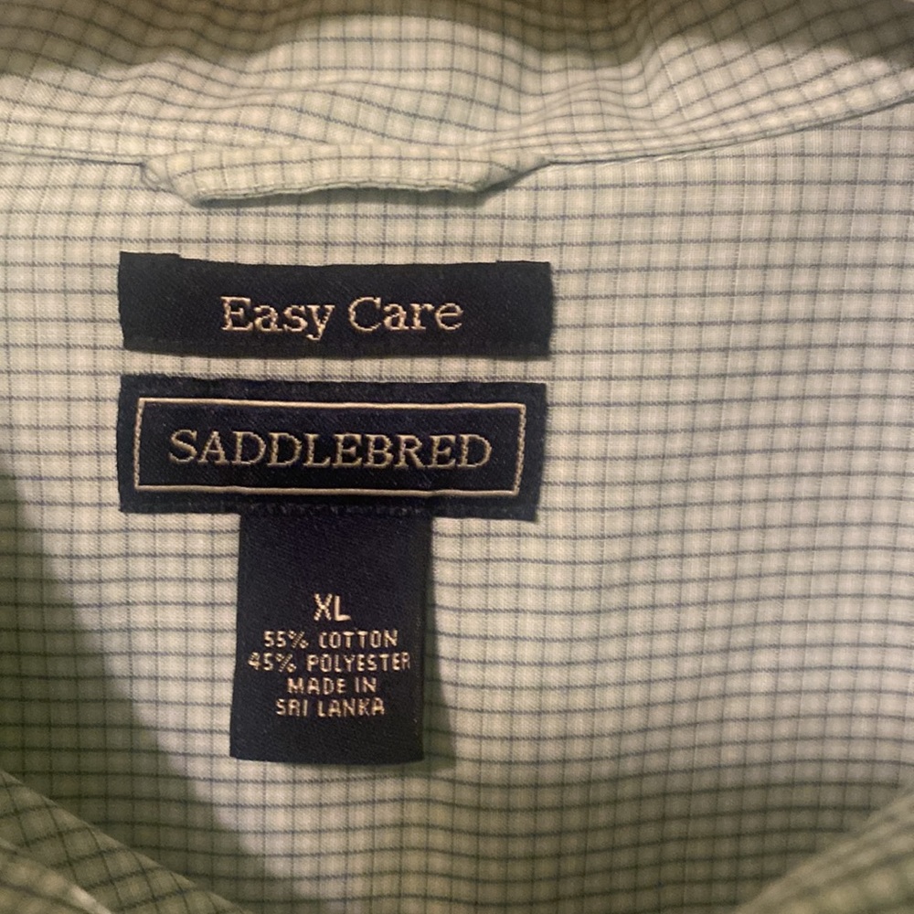 Saddlebred XL casual shirt apple green